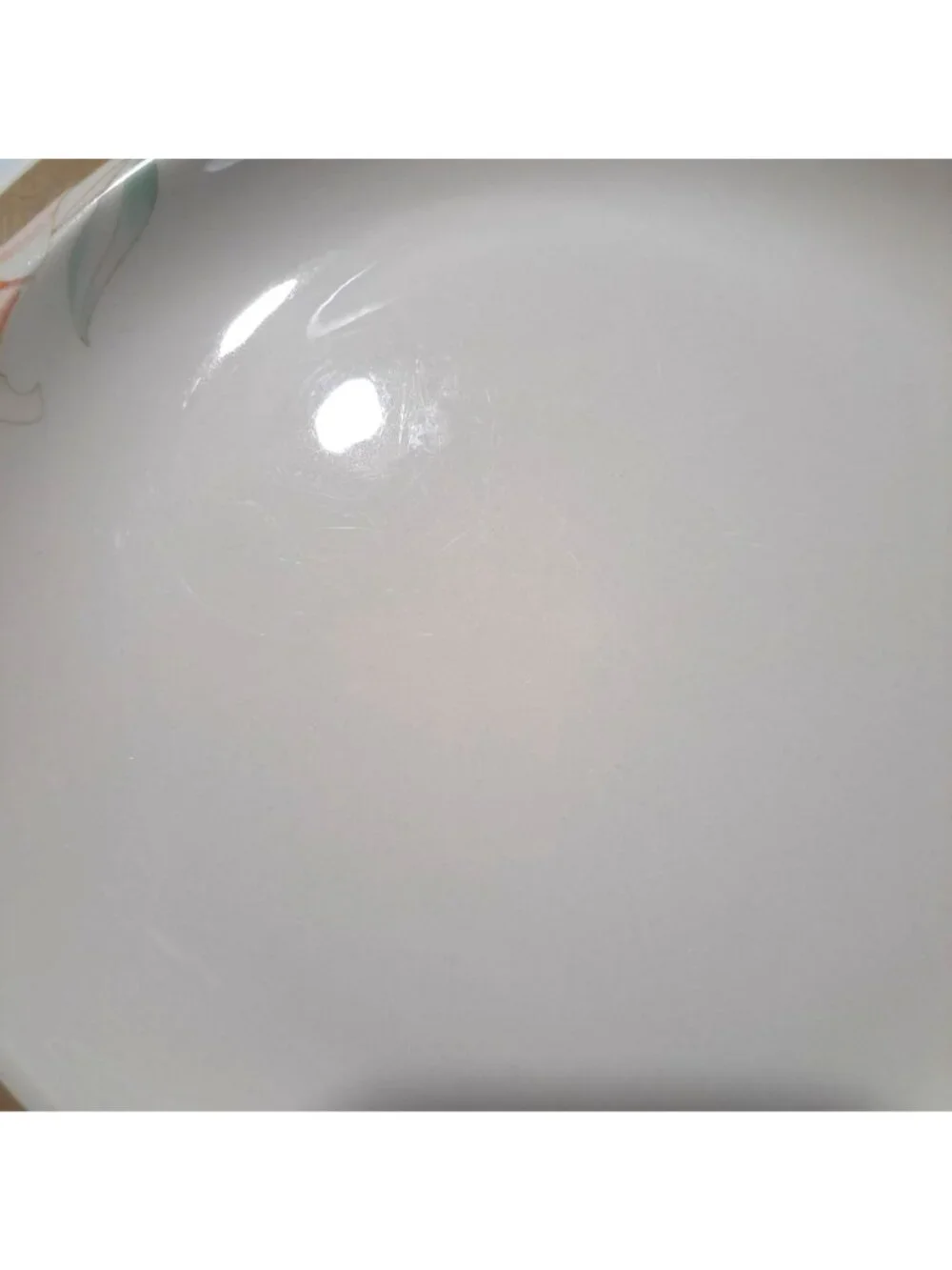 Syracuse China Calla Lily Oval Dinner Plate White Brown Floral Design 14-C